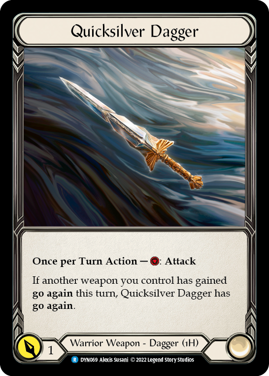 Quicksilver Dagger [DYN069] (Dynasty)  Rainbow Foil | Card Citadel