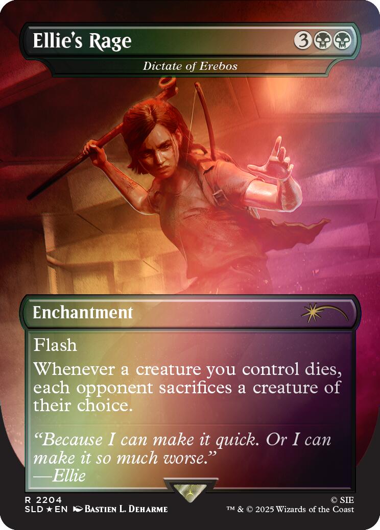 Ellie's Rage - Dictate of Erebos (Rainbow Foil) [Secret Lair Drop Series] | Card Citadel