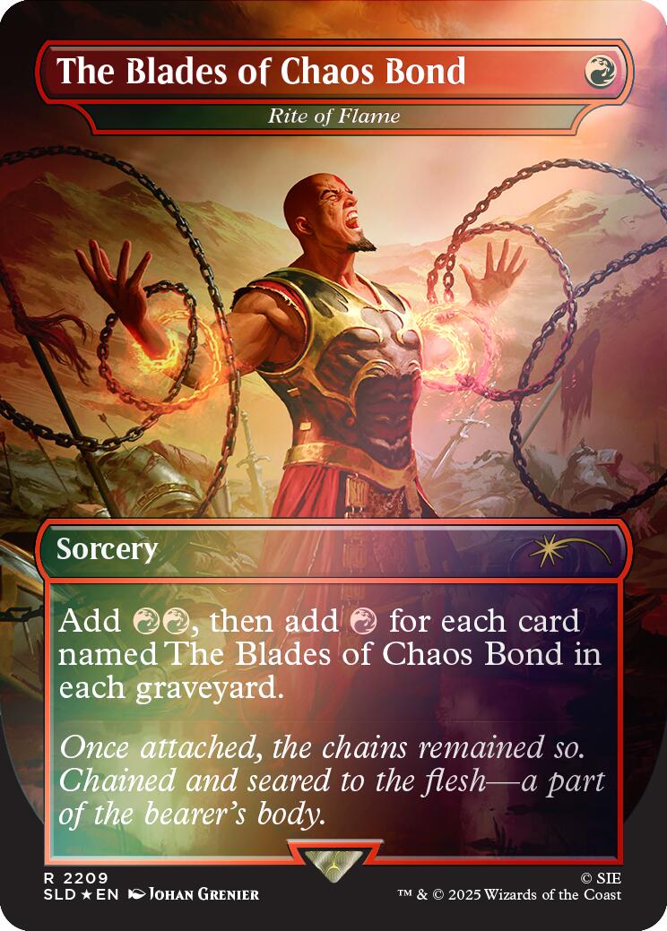 The Blades of Chaos Bond - Rite of Flame (Rainbow Foil) [Secret Lair Drop Series] | Card Citadel