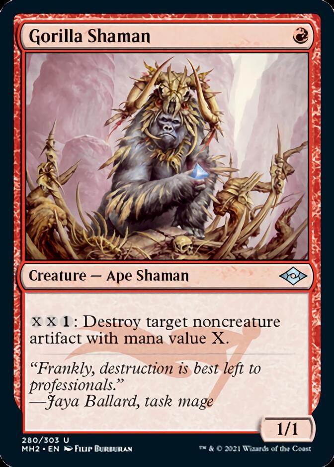 Gorilla Shaman (Foil Etched) [Modern Horizons 2] | Card Citadel