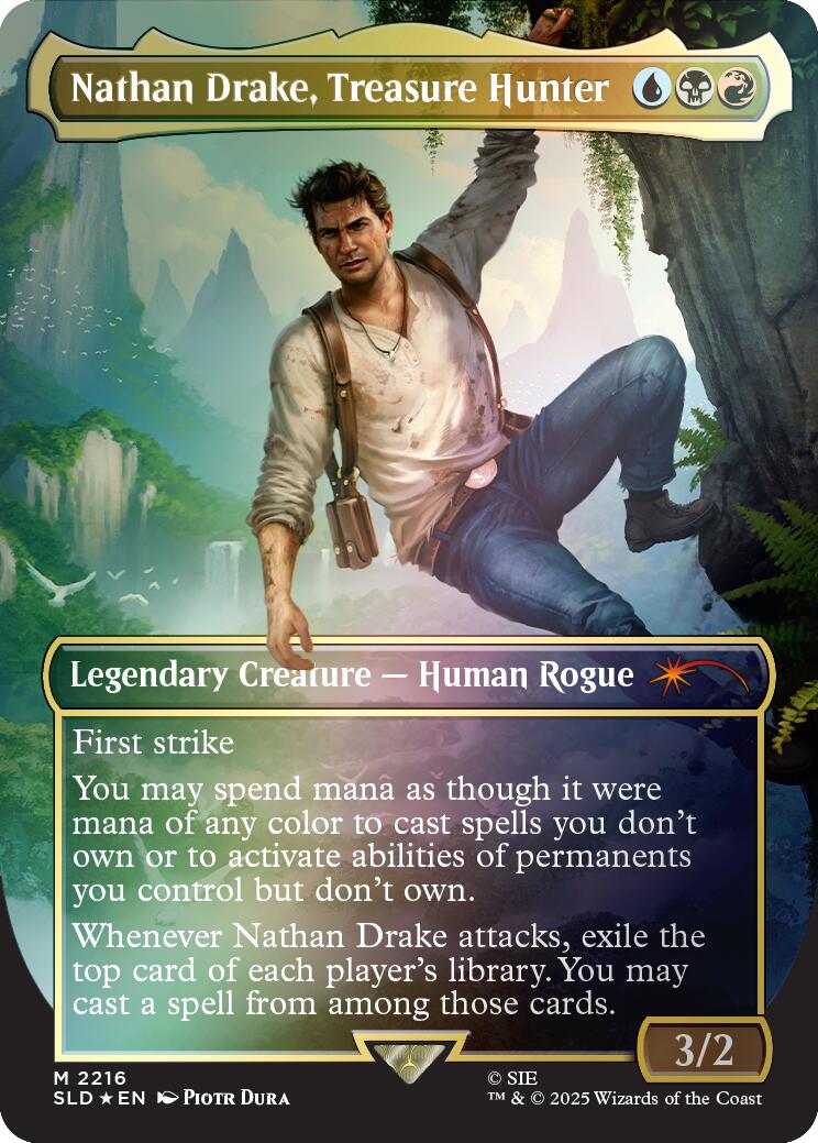 Nathan Drake, Treasure Hunter (Rainbow Foil) [Secret Lair Drop Series] | Card Citadel