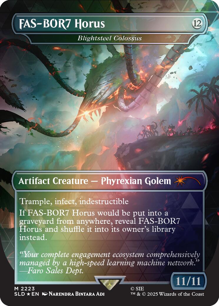 FAS-BOR7 Horus - Blightsteel Colossus (Rainbow Foil) [Secret Lair Drop Series] | Card Citadel