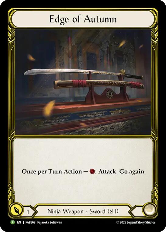 Edge of Autumn (Golden) [FAB362] (Promo)  Cold Foil | Card Citadel