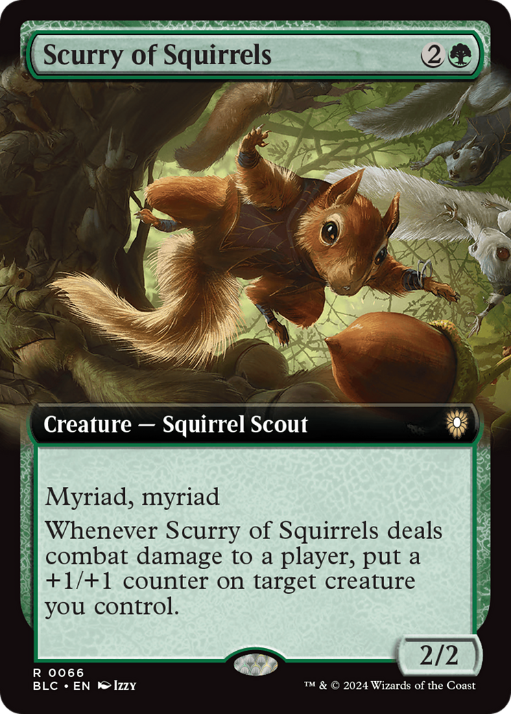 Scurry of Squirrels (Extended Art) [Bloomburrow Commander] | Card Citadel
