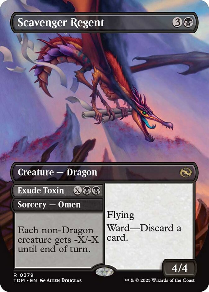Scavenger Regent (Borderless) [Tarkir: Dragonstorm] | Card Citadel