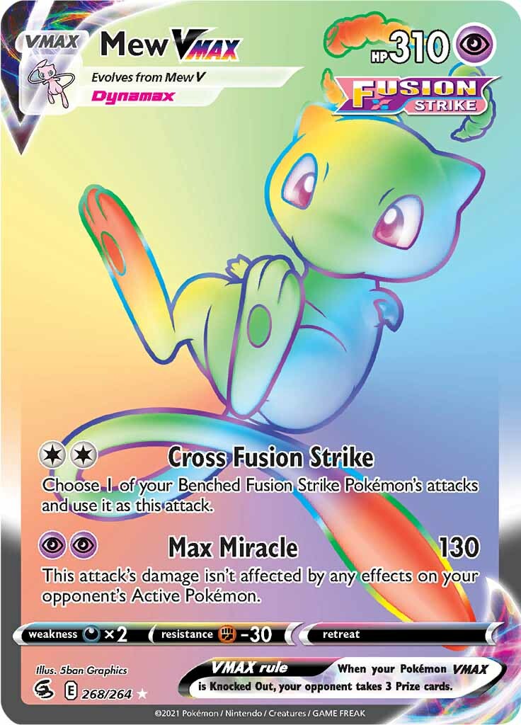 Mew VMAX (268/264) [Sword & Shield: Fusion Strike] | Card Citadel