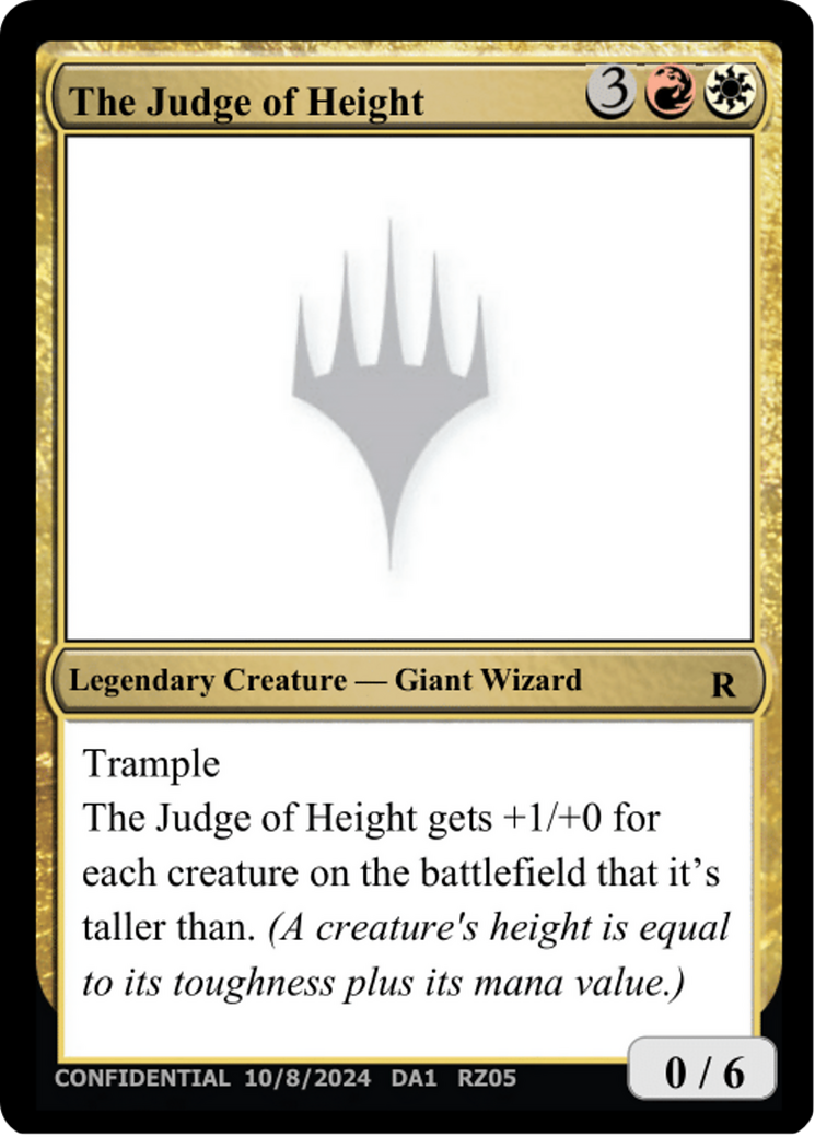 The Judge of Height [Unknown Event] | Card Citadel