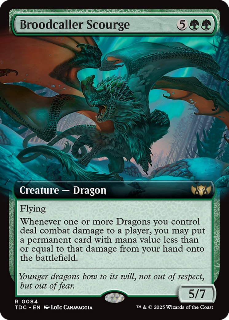 Broodcaller Scourge (Extended Art) [Tarkir: Dragonstorm Commander] | Card Citadel