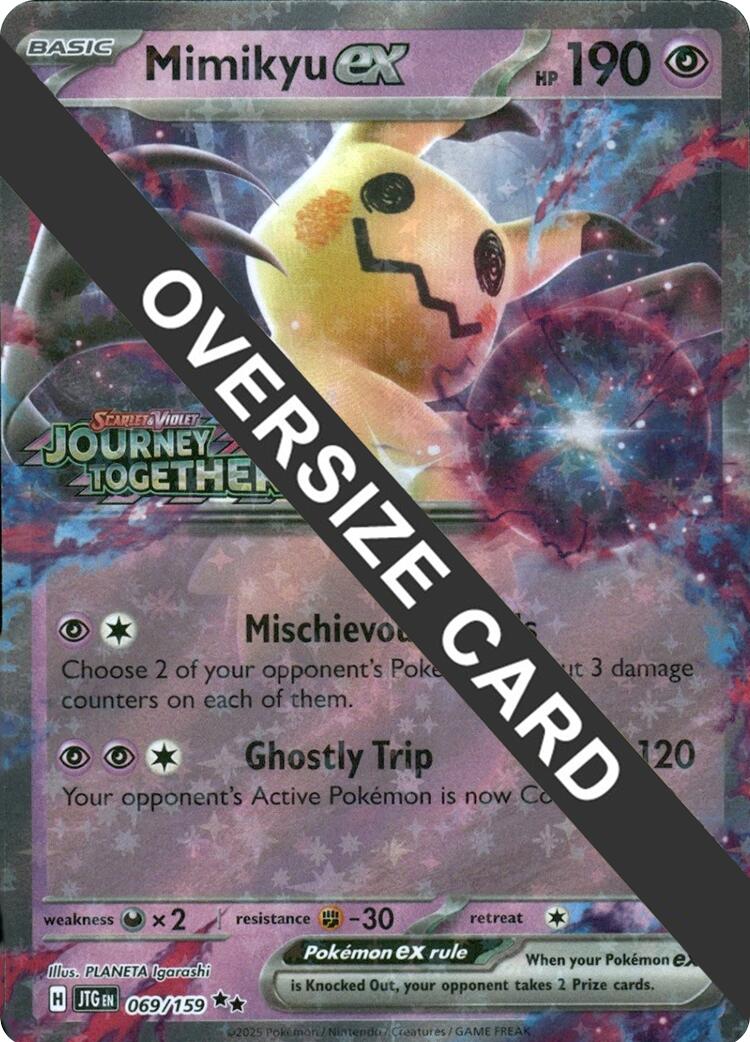 Mimikyu ex (069/159) (Journey Together Stamped) (Jumbo Card) [Miscellaneous Cards] | Card Citadel