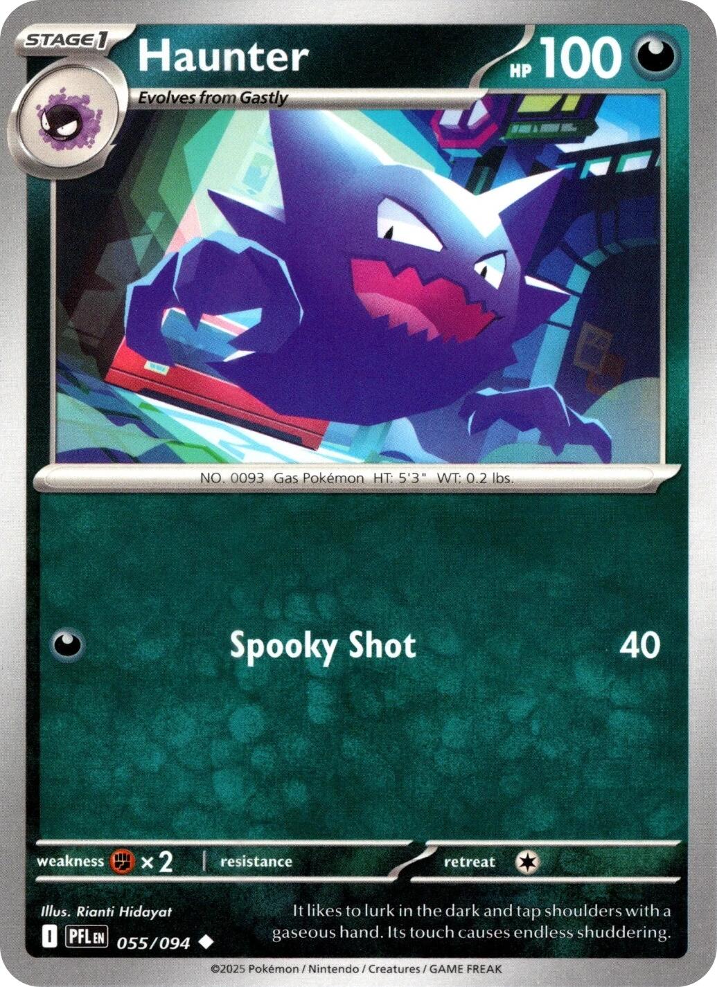 Haunter (055/094) [Mega Evolution: Phantasmal Flames] | Card Citadel