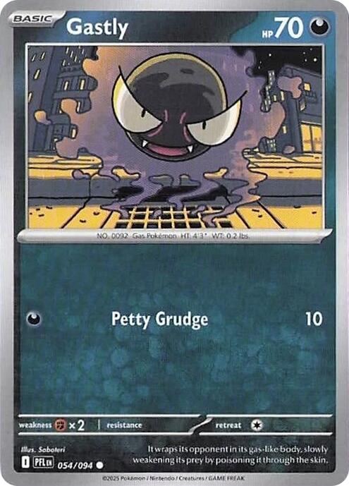 Gastly (054/094) [Mega Evolution: Phantasmal Flames] | Card Citadel