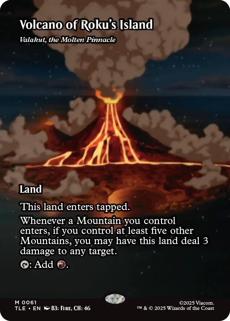 Volcano of Roku's Island - Valakut, the Molten Pinnacle [Avatar: The Last Airbender: Eternal-Legal] | Card Citadel