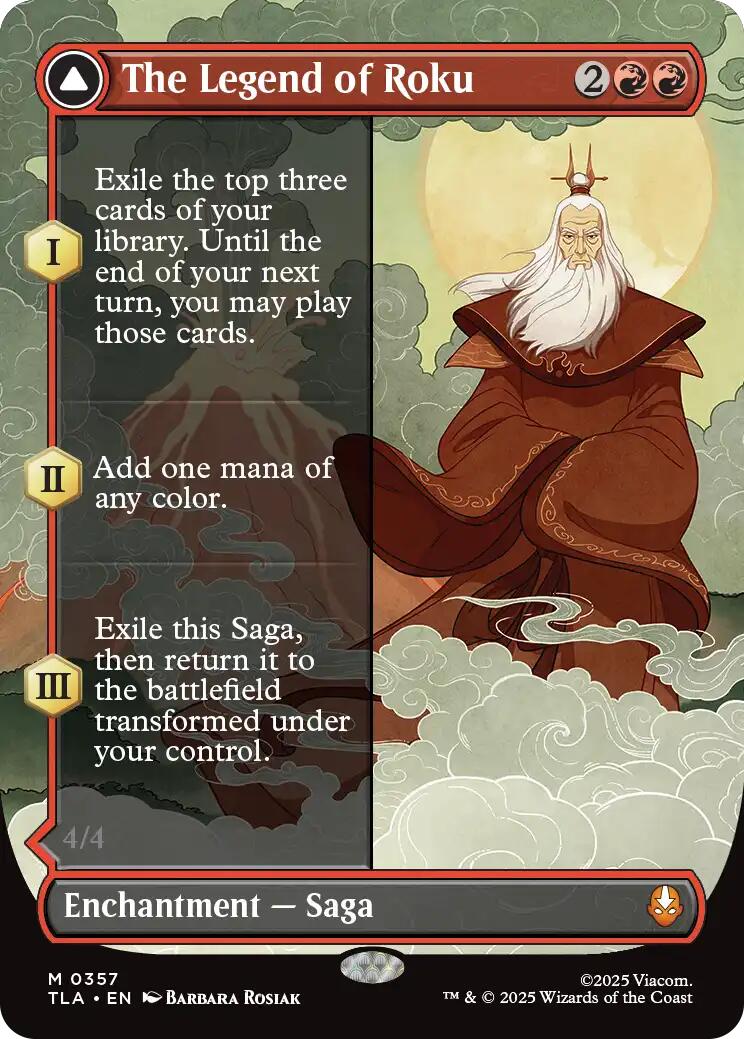 The Legend of Roku (Borderless) [Avatar: The Last Airbender] | Card Citadel