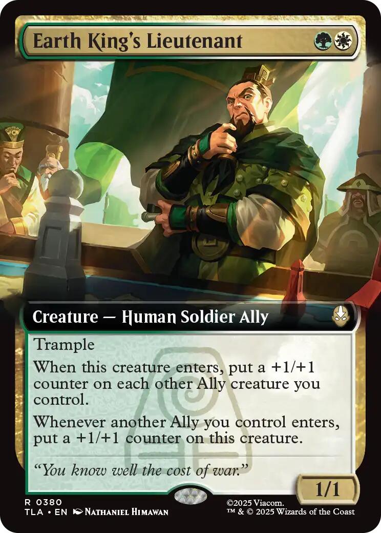Earth King's Lieutenant (Extended Art) [Avatar: The Last Airbender] | Card Citadel