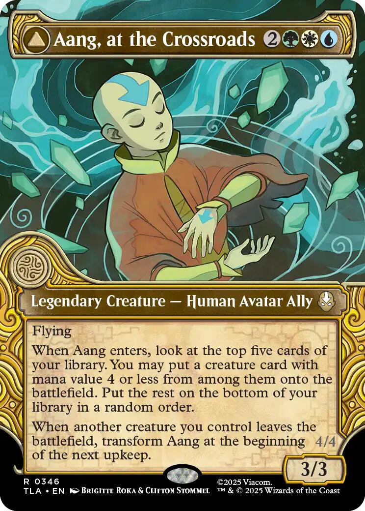 Aang, at the Crossroads (Showcase) [Avatar: The Last Airbender] | Card Citadel