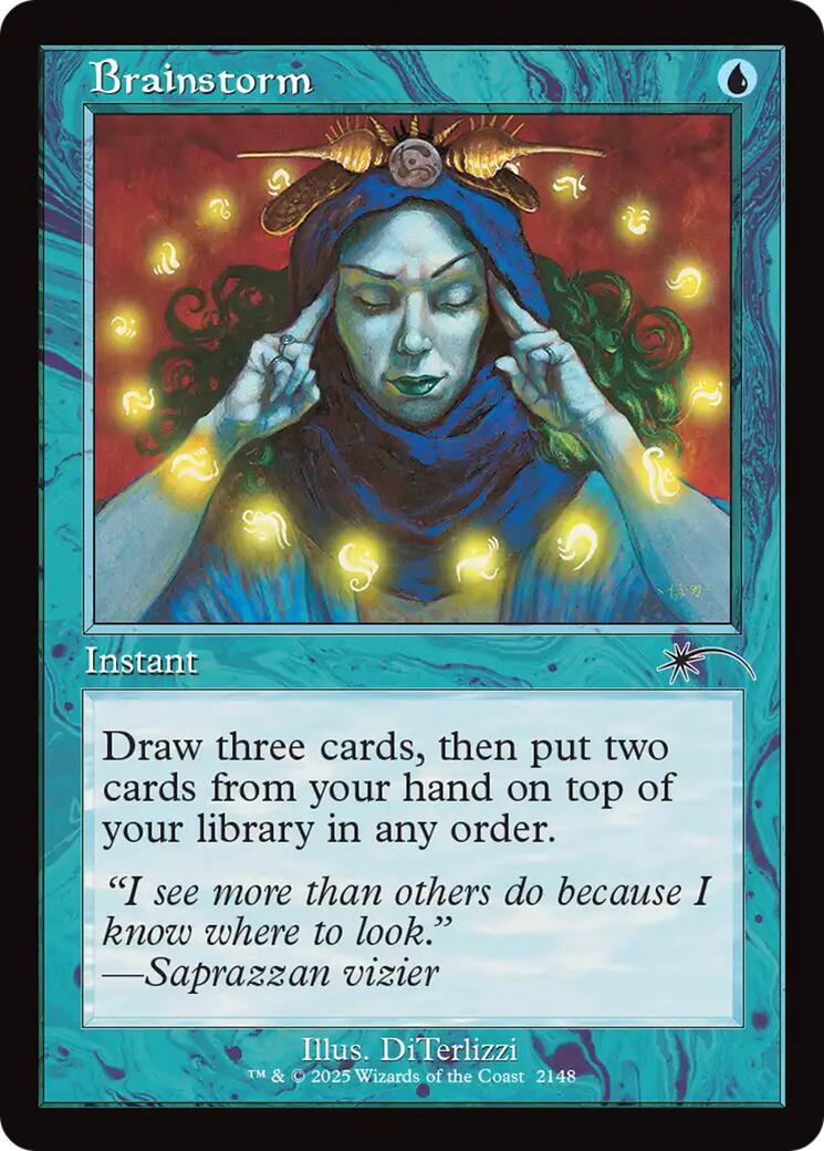 Brainstorm (2148) (Retro Frame) [Secret Lair Drop Series] | Card Citadel