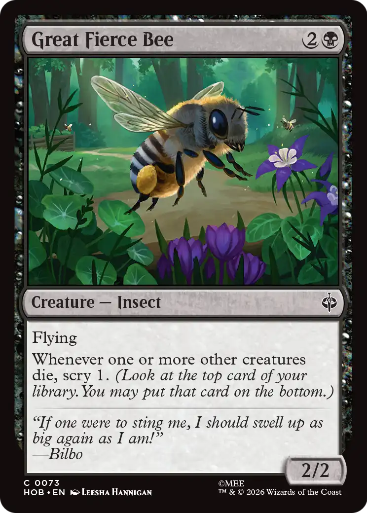 Great Fierce Bee [The Hobbit] | Card Citadel