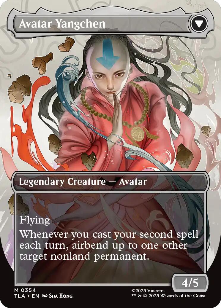 The Legend of Yangchen (Borderless) [Avatar: The Last Airbender] | Card Citadel
