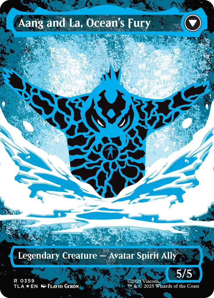 Aang, Swift Savior (Borderless) (Neon Ink Foil) [Avatar: The Last Airbender] | Card Citadel