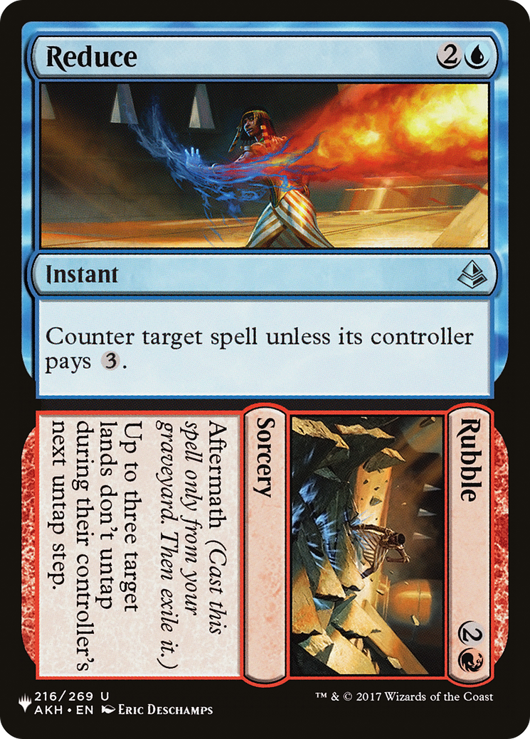 Reduce // Rubble [The List] | Card Citadel