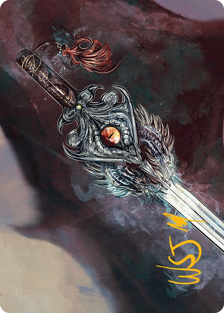 Dragonfire Blade Art Card (40/54) [Tarkir: Dragonstorm Art Series] | Card Citadel