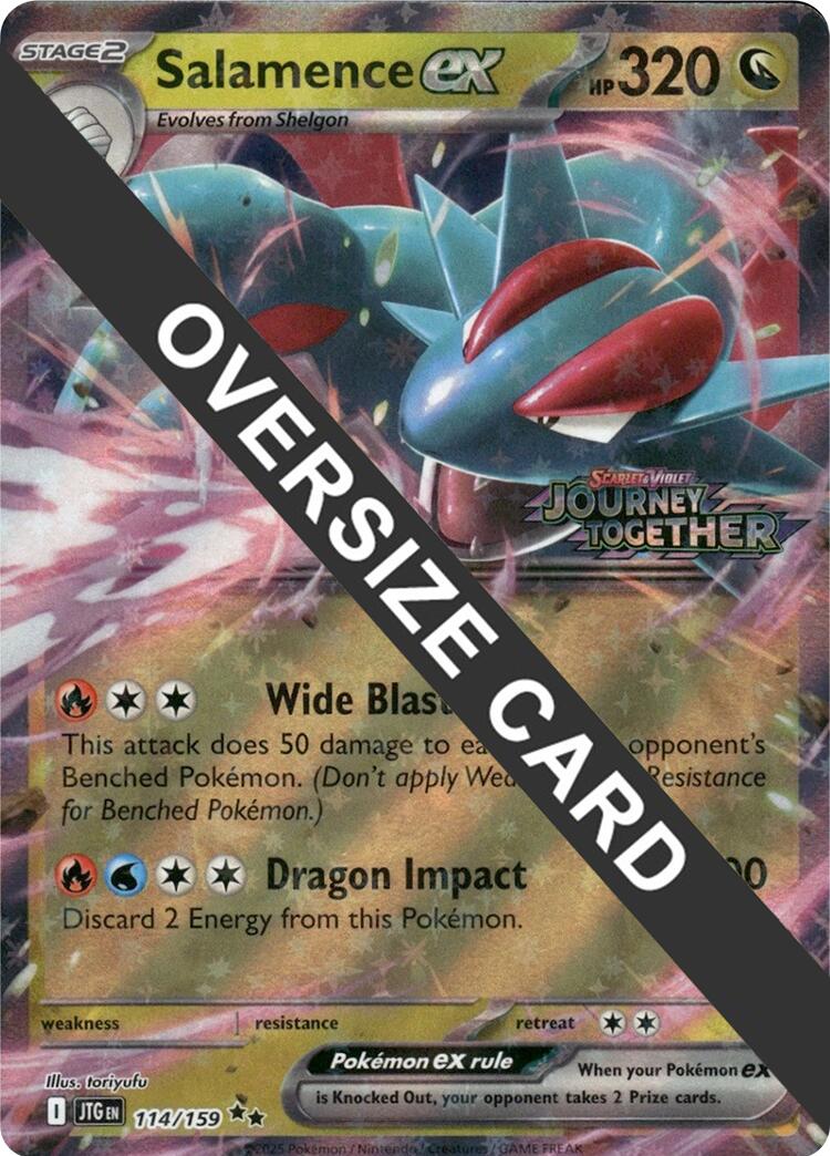 Salamence ex (114/159) (Jumbo Card) [Scarlet & Violet: Journey Together] | Card Citadel