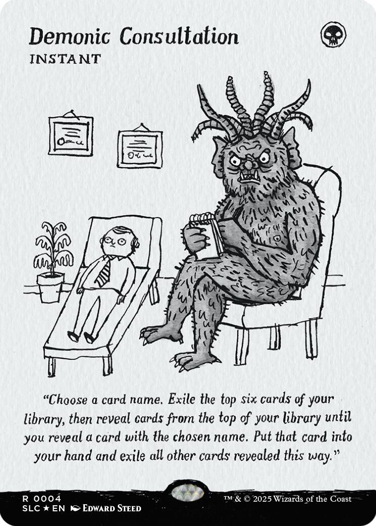 Demonic Consultation (Halo Foil) [Secret Lair Countdown Kit] | Card Citadel