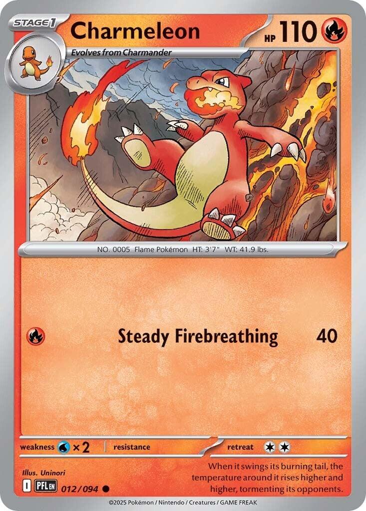 Charmeleon (012/094) [Mega Evolution: Phantasmal Flames] | Card Citadel