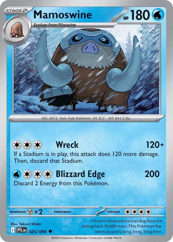 Mamoswine (025/094) [Mega Evolution: Phantasmal Flames] | Card Citadel