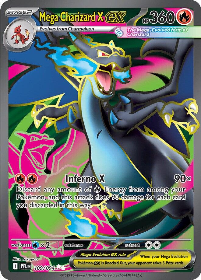 Mega Charizard X ex (109/094) [Mega Evolution: Phantasmal Flames] | Card Citadel