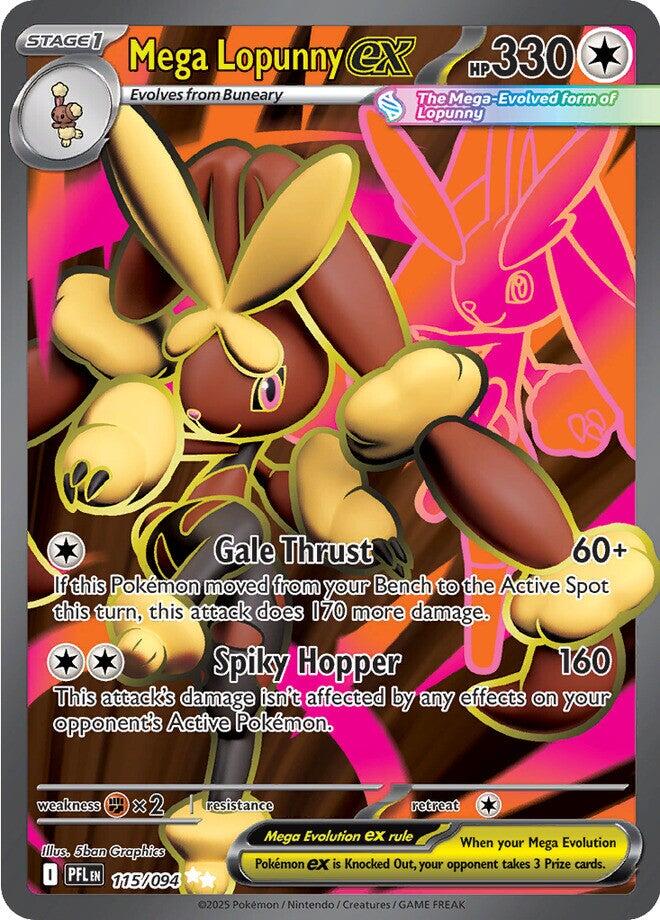 Mega Lopunny ex (115/094) [Mega Evolution: Phantasmal Flames] | Card Citadel