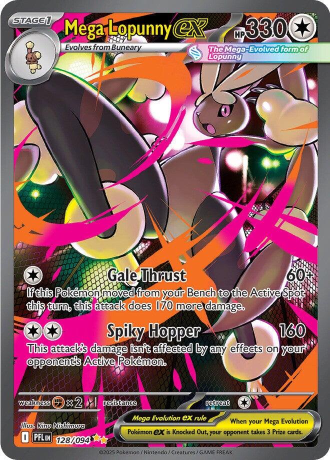 Mega Lopunny ex (128/094) [Mega Evolution: Phantasmal Flames] | Card Citadel