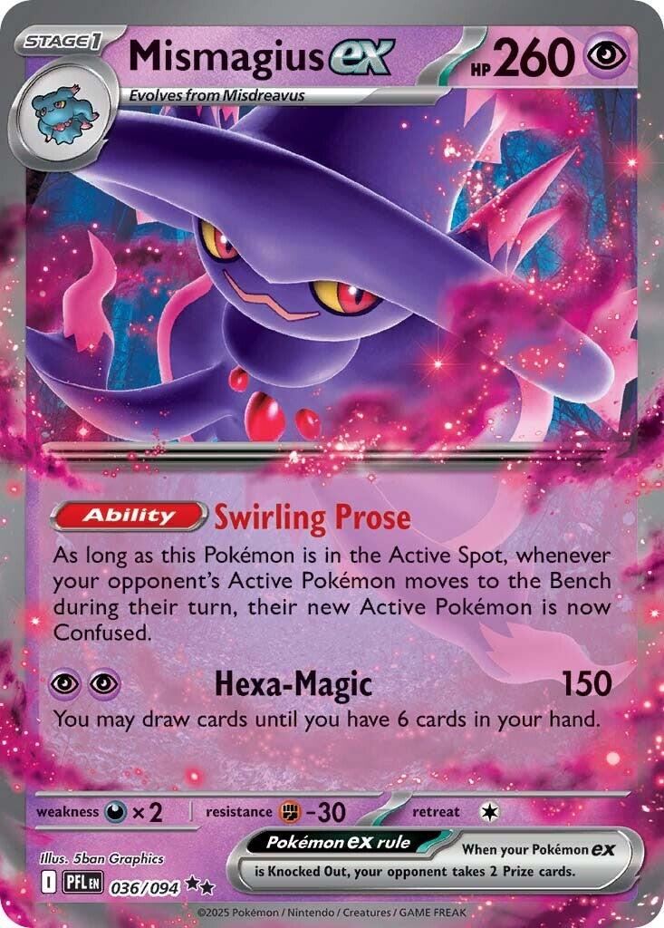 Mismagius ex (036/094) [Mega Evolution: Phantasmal Flames] | Card Citadel