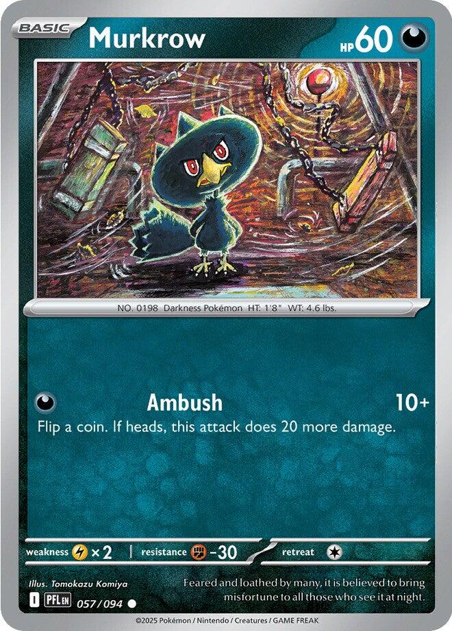 Murkrow (057/094) [Mega Evolution: Phantasmal Flames] | Card Citadel