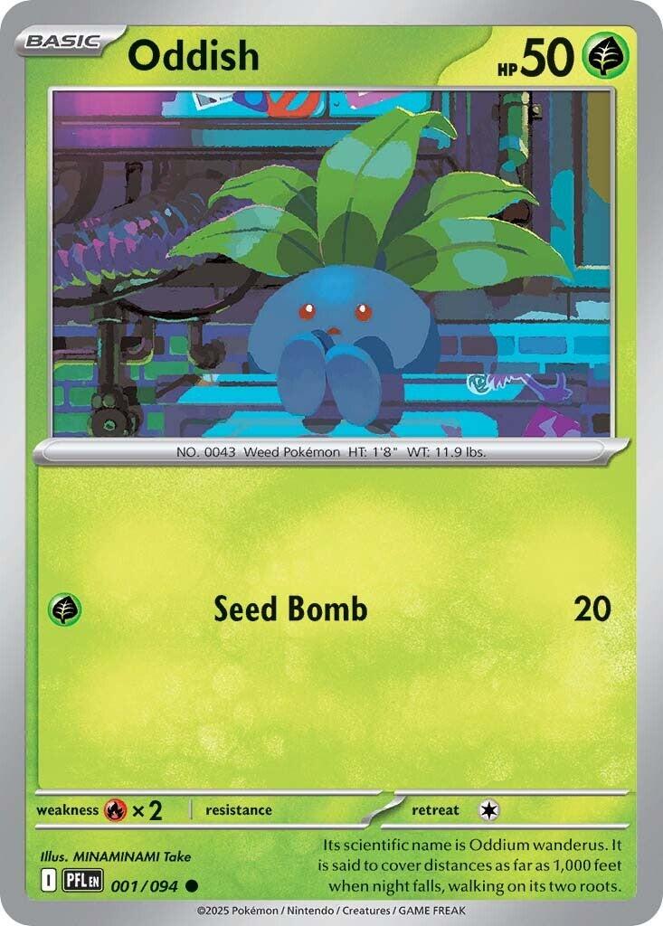 Oddish (001/094) [Mega Evolution: Phantasmal Flames] | Card Citadel
