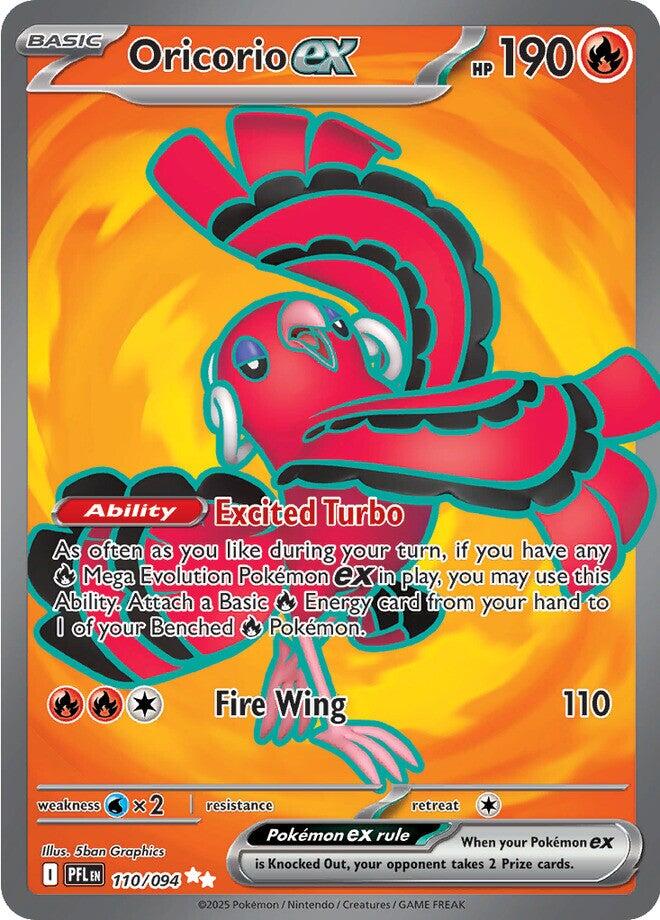 Oricorio ex (110/094) [Mega Evolution: Phantasmal Flames] | Card Citadel