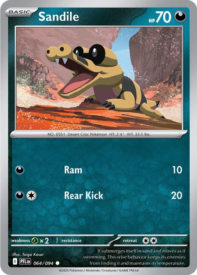 Sandile (064/094) [Mega Evolution: Phantasmal Flames] | Card Citadel