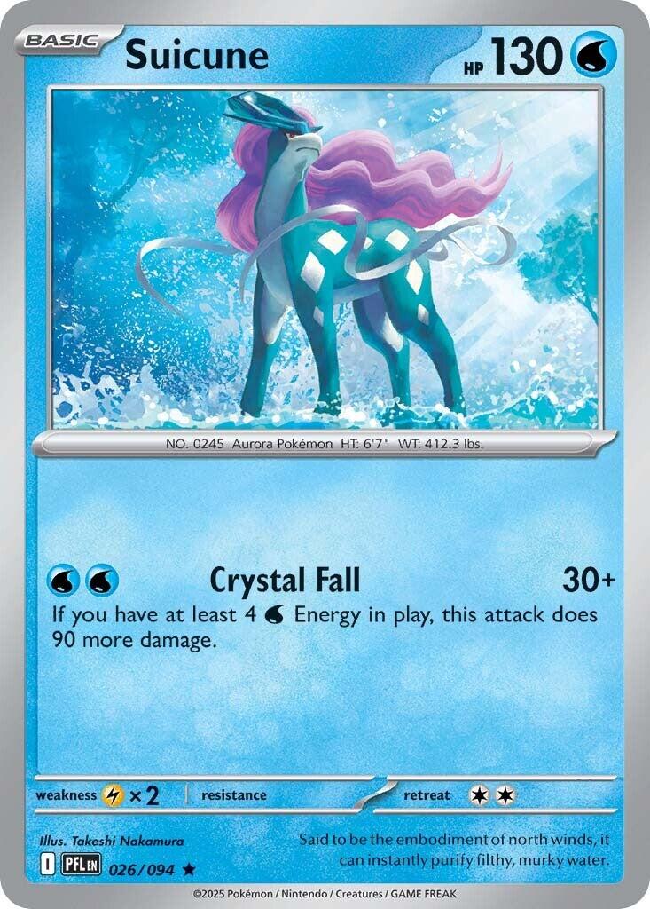 Suicune (026/094) [Mega Evolution: Phantasmal Flames] | Card Citadel