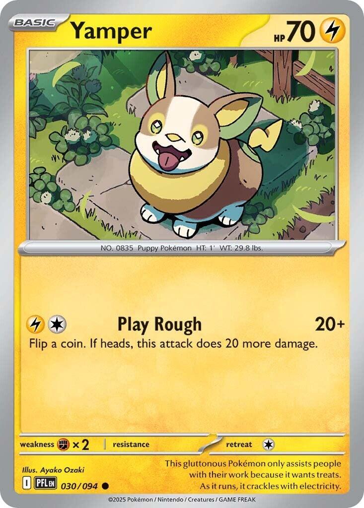 Yamper (030/094) [Mega Evolution: Phantasmal Flames] | Card Citadel