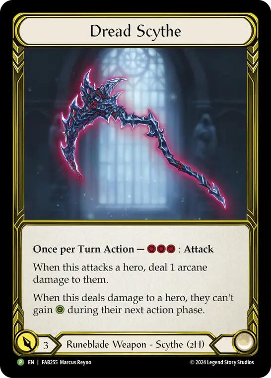Dread Scythe (Golden) [FAB255] (Promo)  Cold Foil | Card Citadel