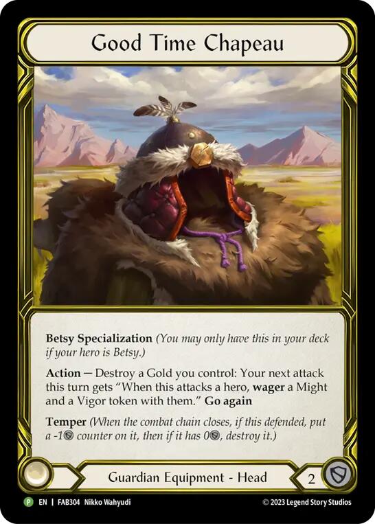 Good Time Chapeau (Golden) [FAB304] (Promo)  Cold Foil | Card Citadel