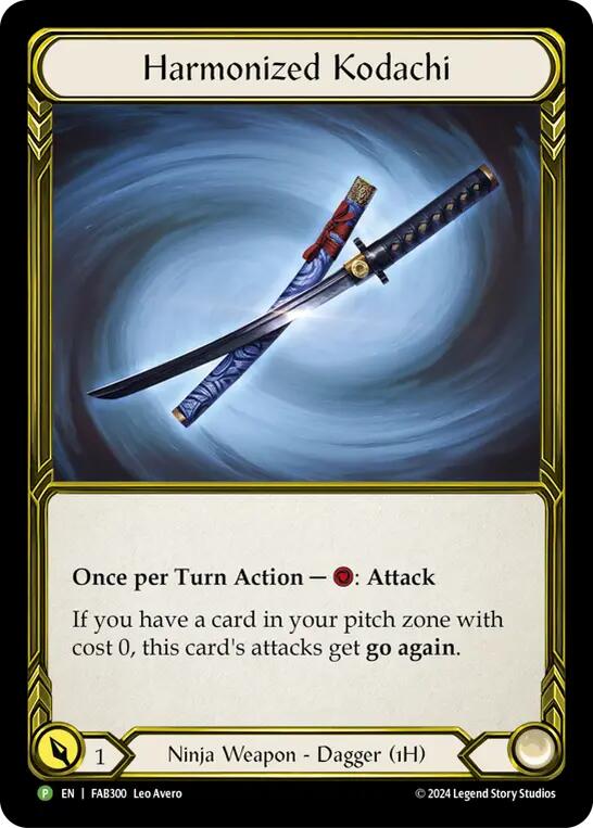 Harmonized Kodachi (Golden) [FAB300] (Promo)  Cold Foil | Card Citadel