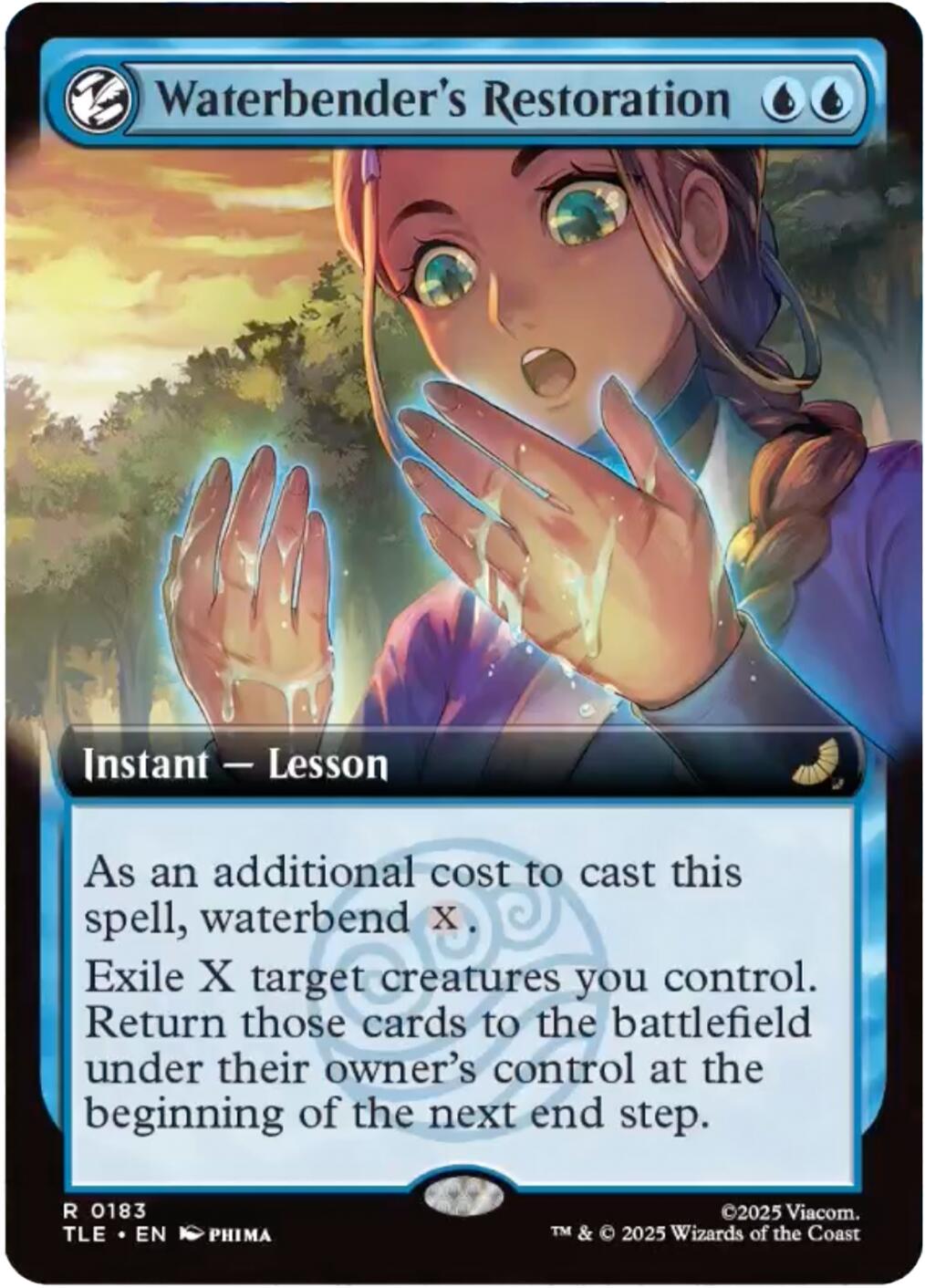 Waterbender's Restoration (Extended Art) [Avatar: The Last Airbender: Eternal-Legal] | Card Citadel
