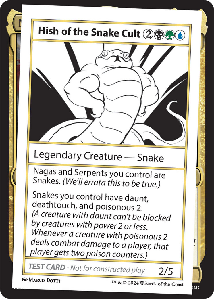 Hish of the Snake Cult [Mystery Booster 2 Playtest Cards] | Card Citadel