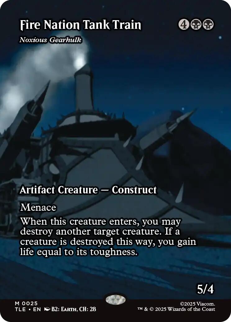 Fire Nation Tank Train - Noxious Gearhulk (Borderless) [Avatar: The Last Airbender: Eternal-Legal] | Card Citadel