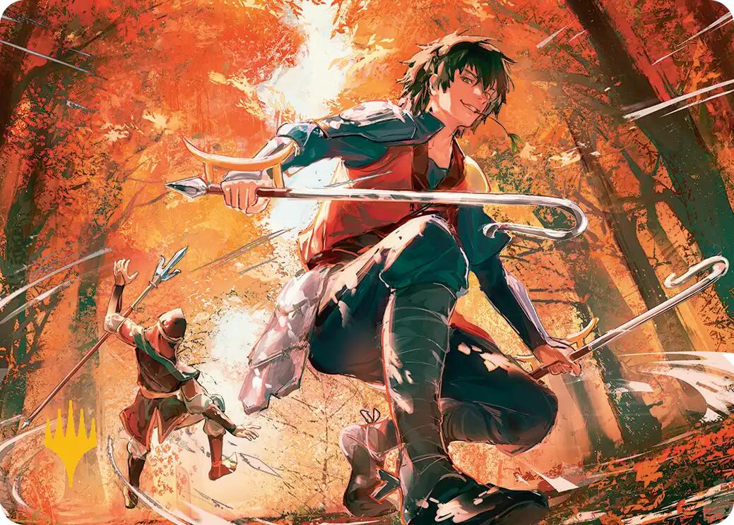 Jet, Rebel Leader Art Card (Gold-Stamped Planeswalker Symbol) [Avatar: The Last Airbender Art Series] | Card Citadel