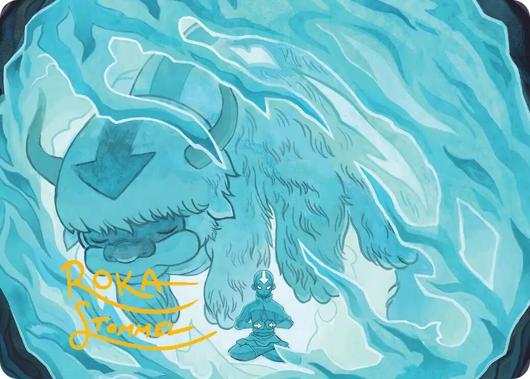 Aang's Iceberg 2 Art Card (Gold-Stamped Signature) [Avatar: The Last Airbender Art Series] | Card Citadel