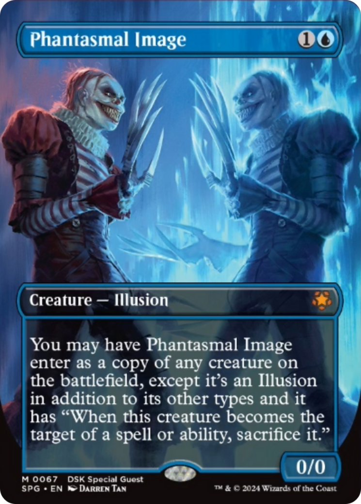 Phantasmal Image (Borderless) [Duskmourn: House of Horror Special Guests] | Card Citadel