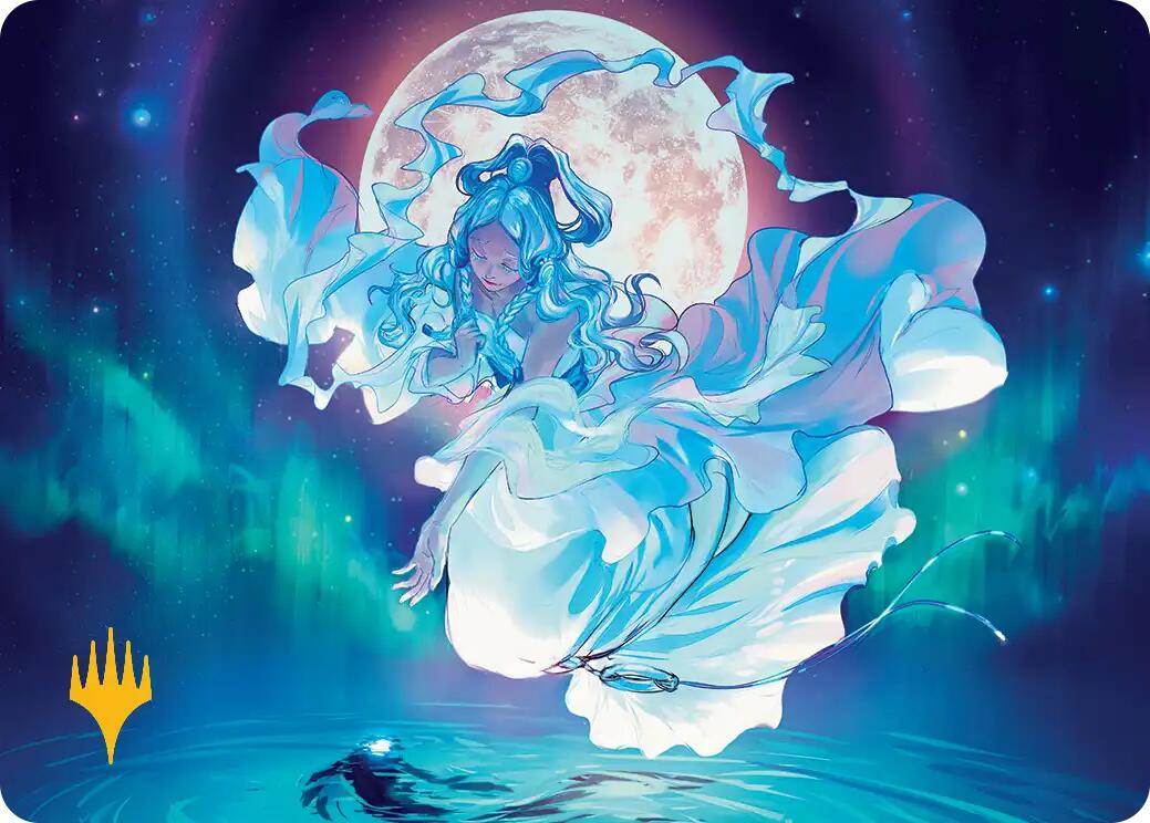 Yue, the Moon Spirit Art Card (Gold-Stamped Planeswalker Symbol) [Avatar: The Last Airbender Art Series] | Card Citadel