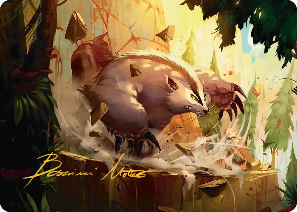 Badgermole Art Card (Gold-Stamped Signature) [Avatar: The Last Airbender Art Series] | Card Citadel